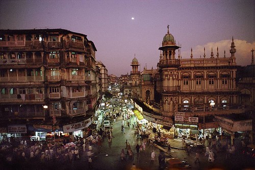 downtown of an Indian city